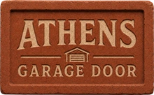 Athens Garage Door - brick stamp logo